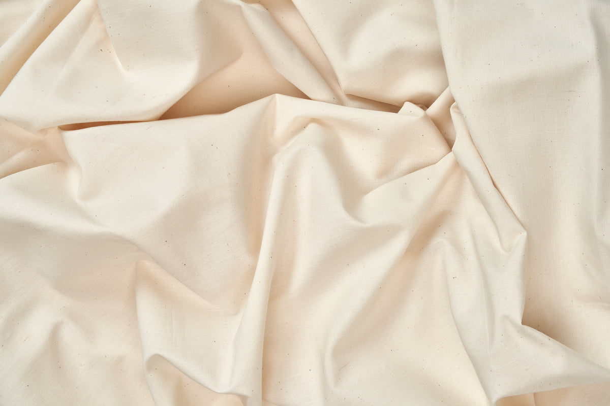 Closeup of Fabric Color Natural Cotton Pillowcases Made in America