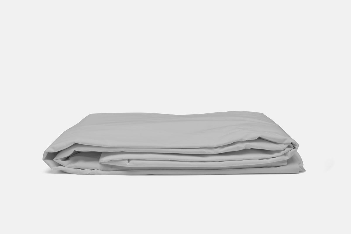 Steel Gray cotton duvet cover set