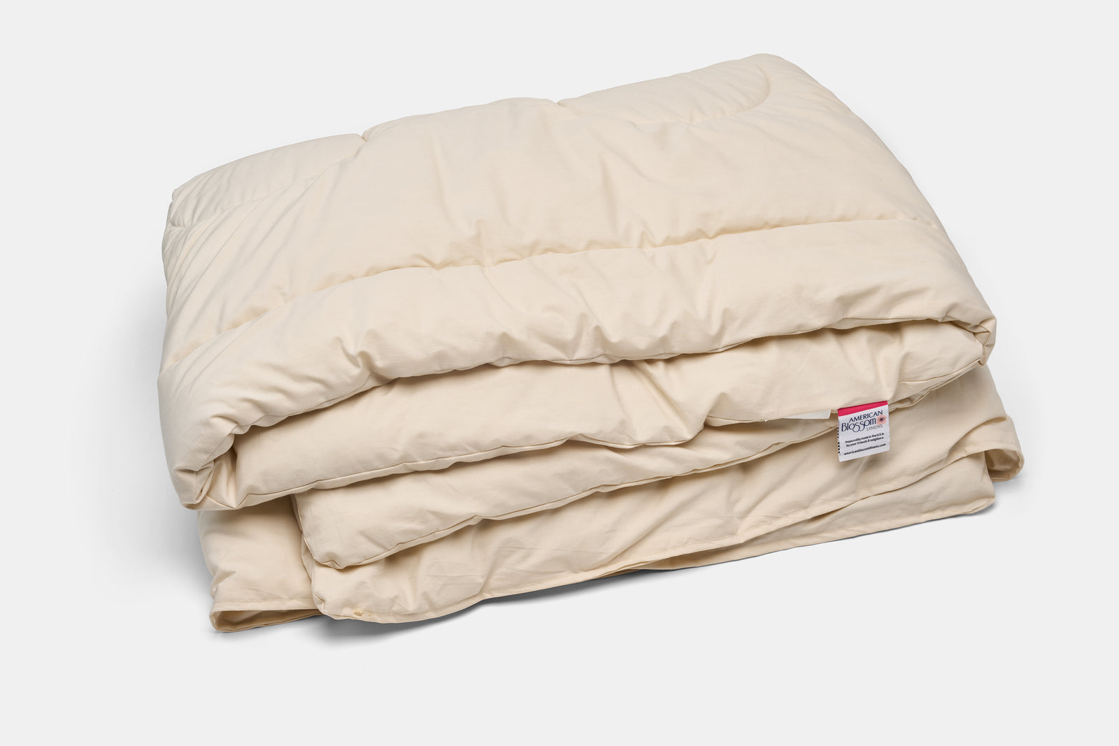 Folded Bedding Duvet Insert/Comforter Natural Wool USA Made