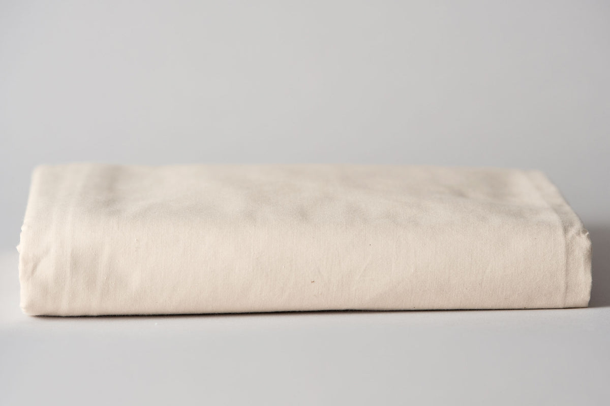 Folded Sheet Color Natural Baby Bedding Crib Sheet Soft Natural Cotton Made in USA